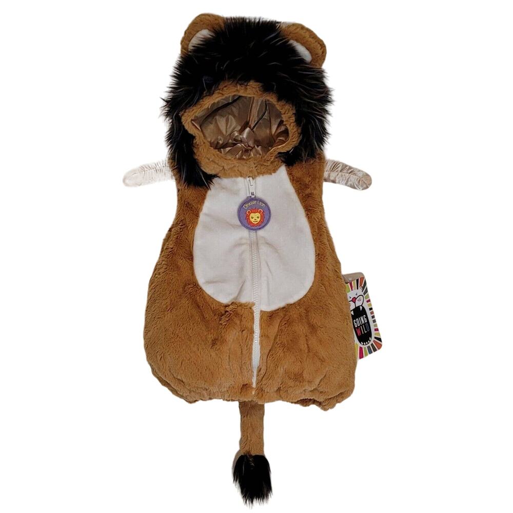 Halloween Costume Lion Baby Toddler 9-12 mo Photo Prop Rainbow Frost Mane NEW